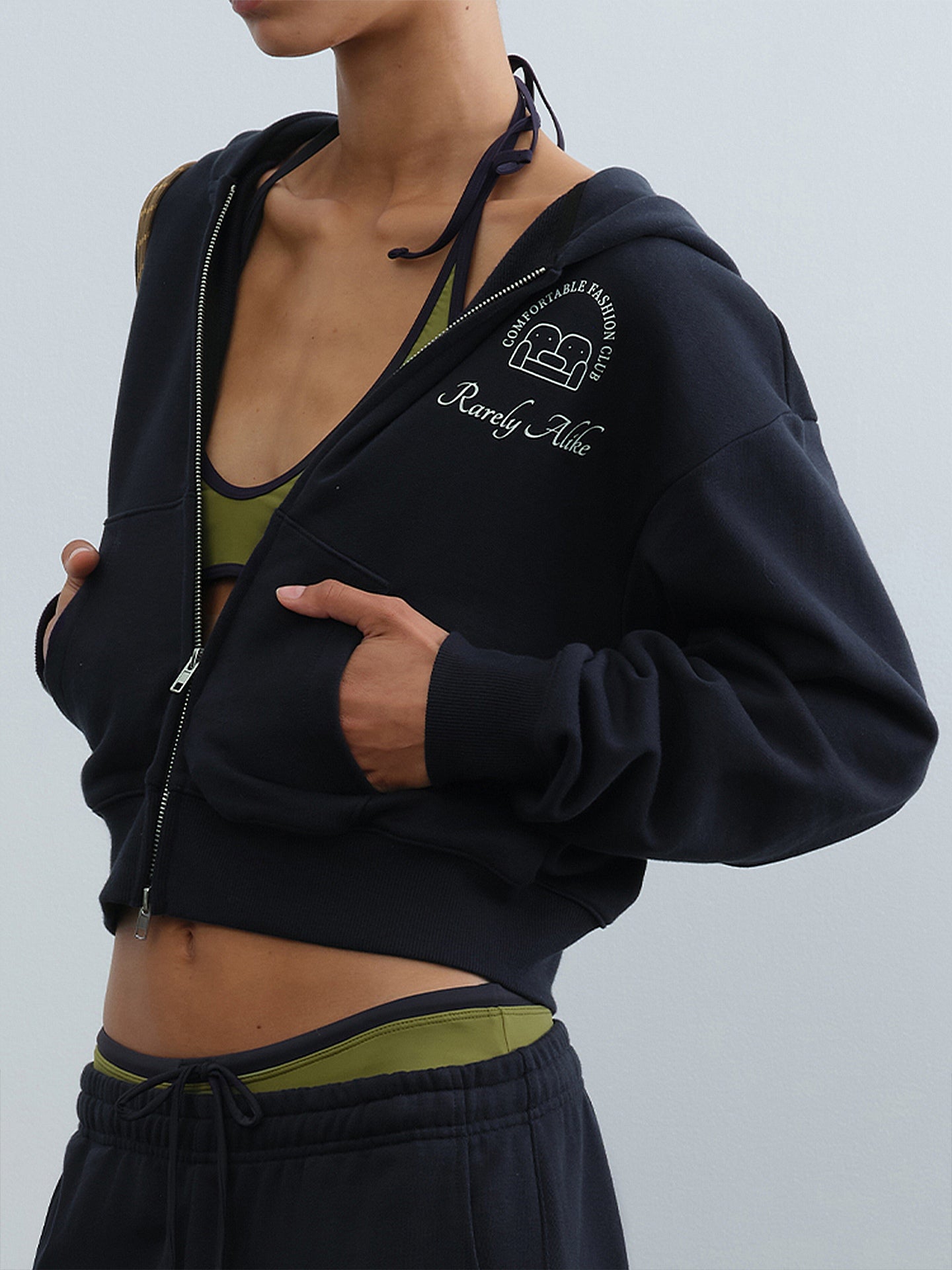 CFC Club Print Zip-Front Hoodie
