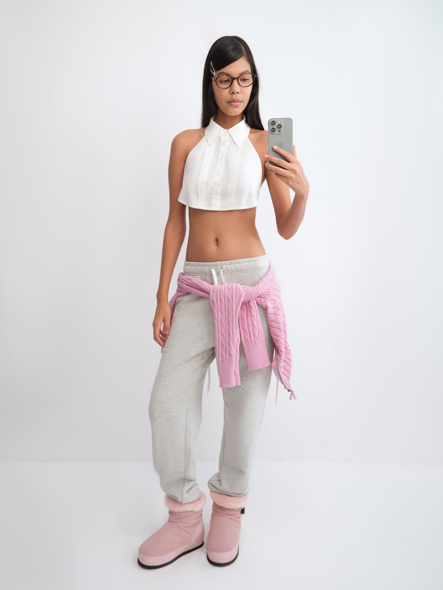 NINI Platform Duffle Low-Top Fur Boots