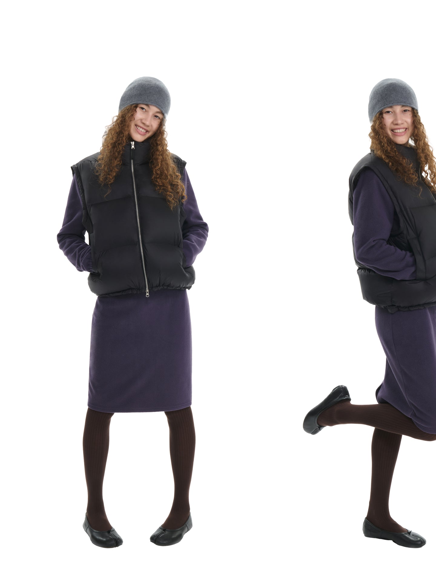 2-in-1 Detachable-Sleeve Puffer Jacket