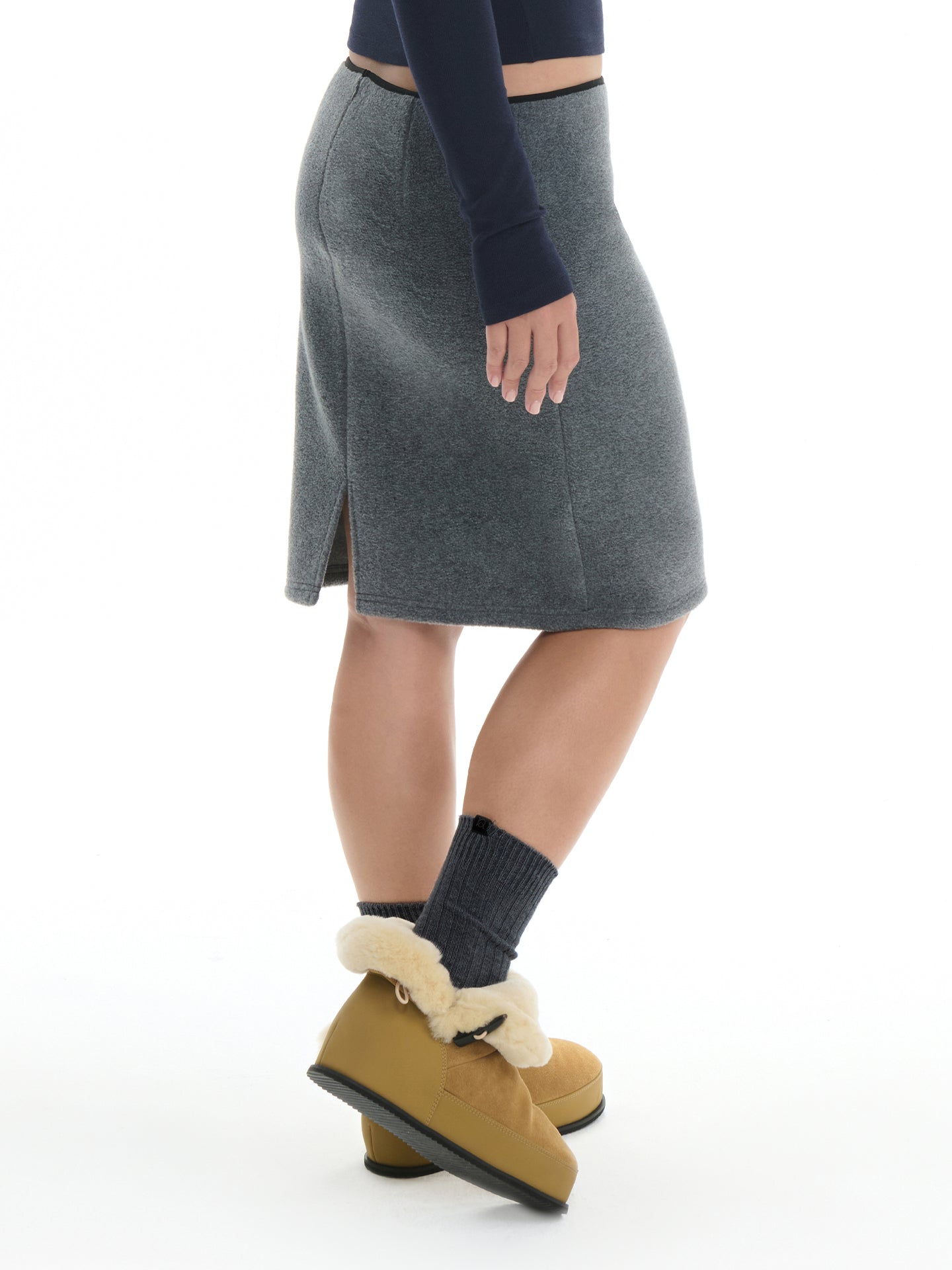 Ribbed Wool-Blend Crew Socks