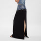 The Two Tone High-Slit Maxi Skirt