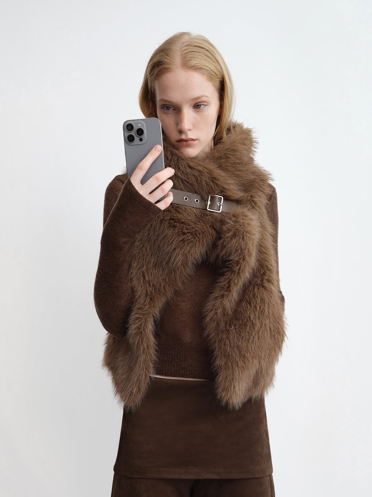 One-Piece Faux Fur Vest