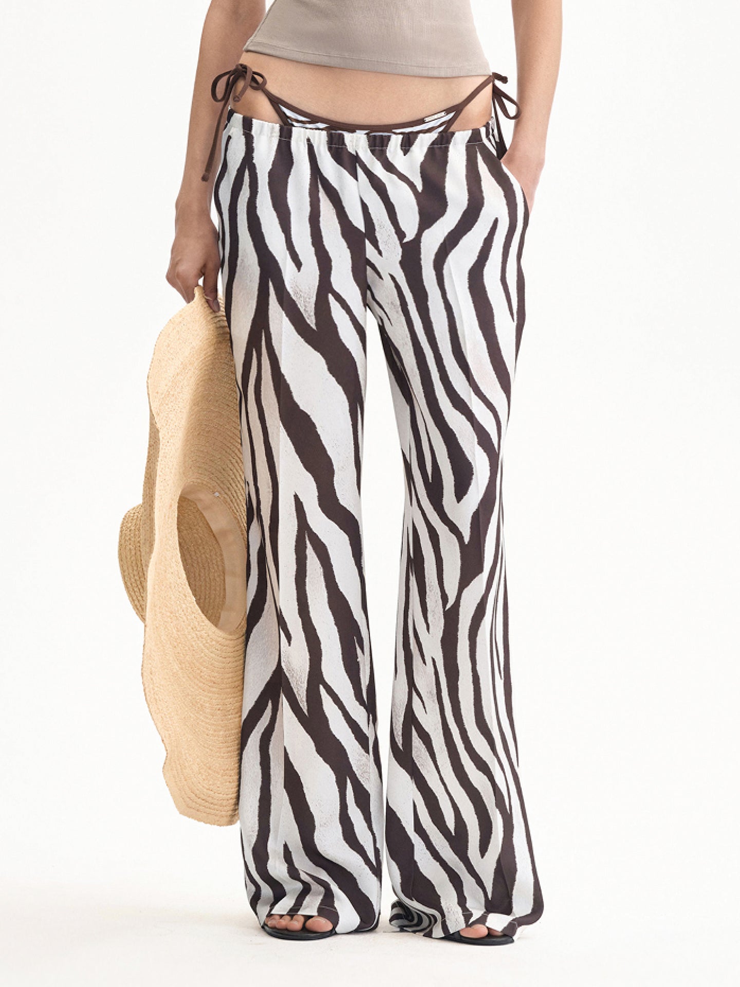 “Holiday Mood” Satin Lounge Trousers