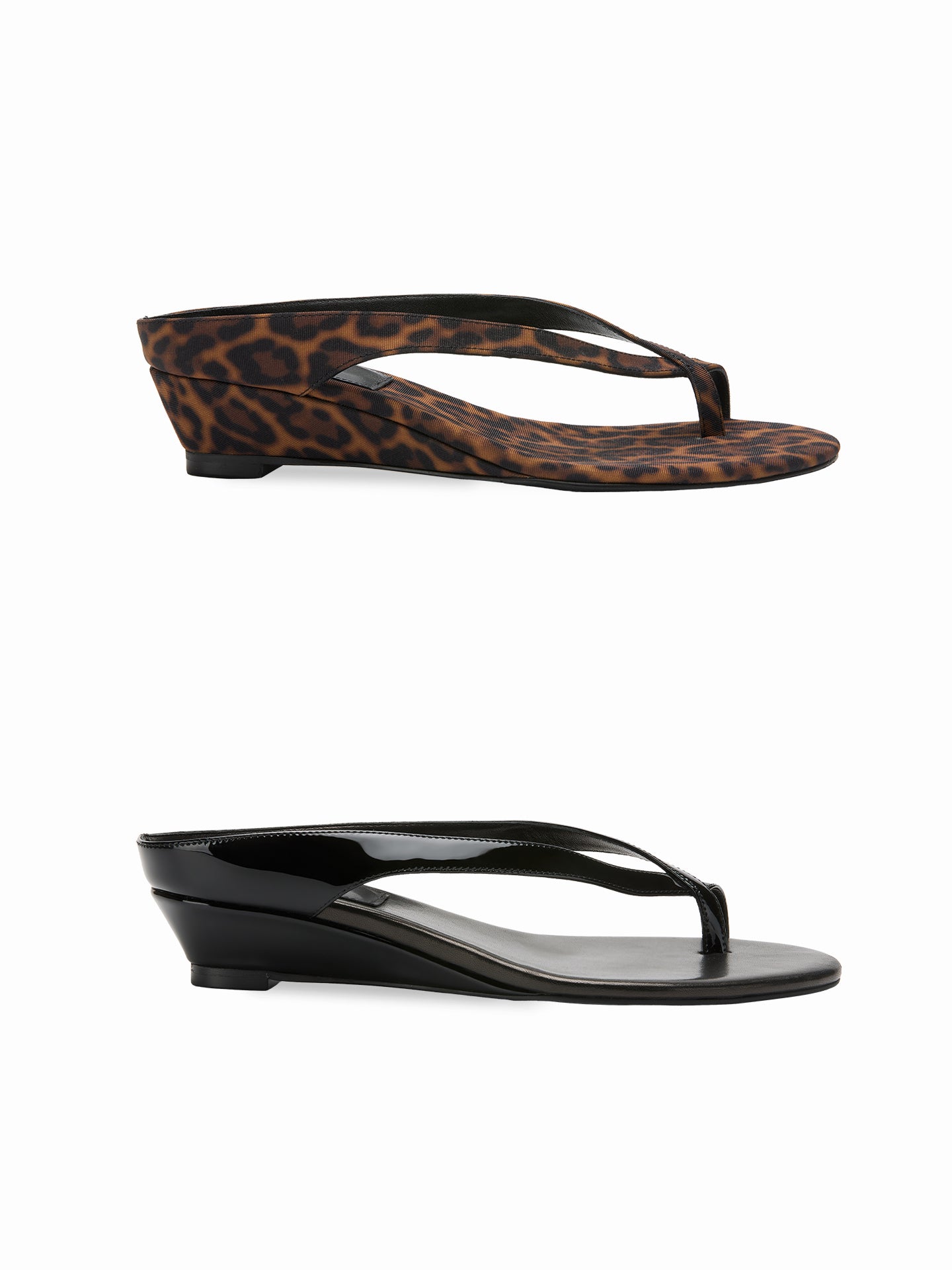 “Nola” Crossover Wedge Sandals