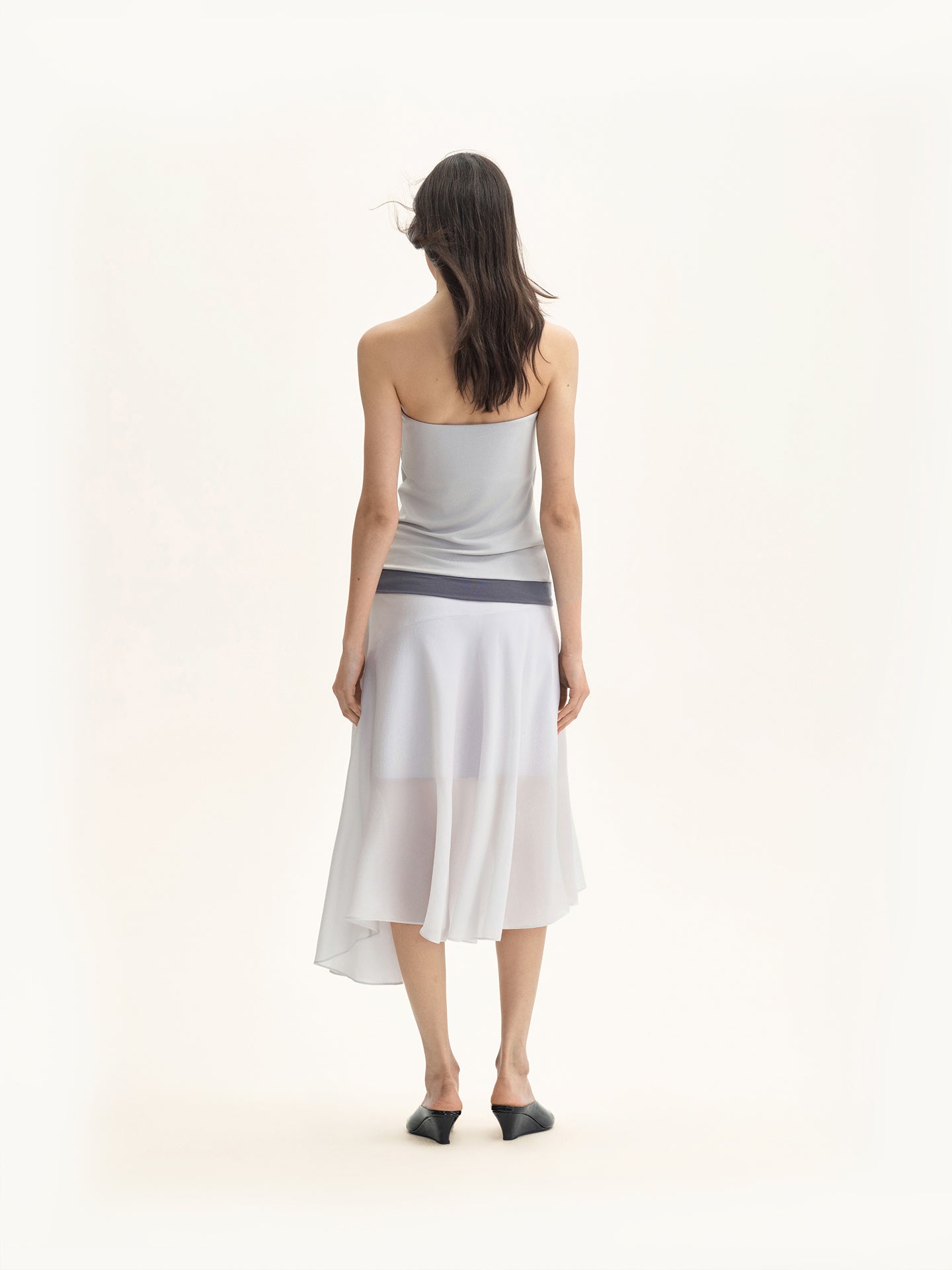 “Holiday Mood” Acetate-silk Midi Skirt