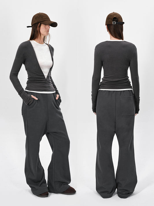 The “KINI” Low Crotch Flared Sweatpants