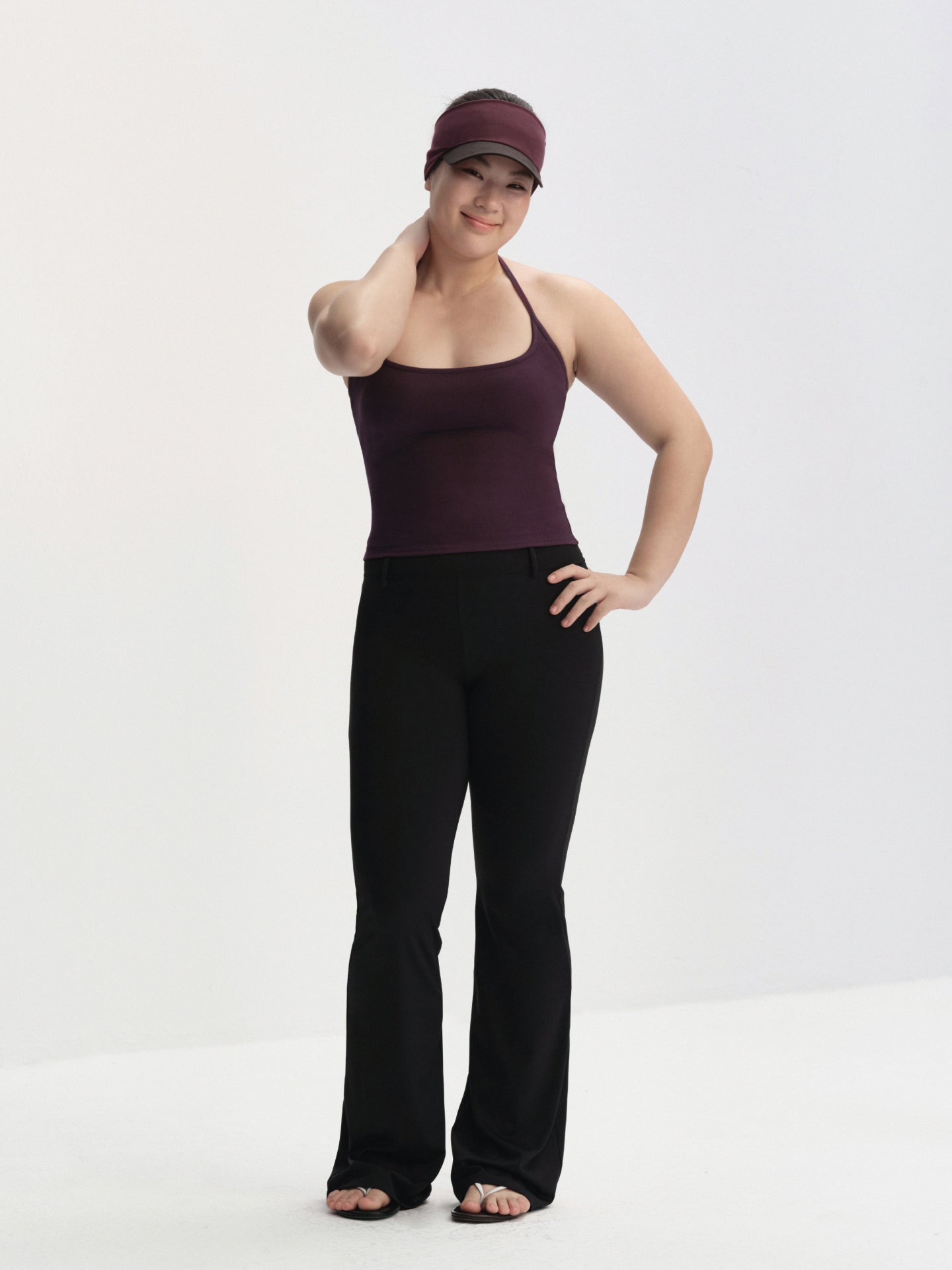 Elastic Yoga Visor Headband Cap