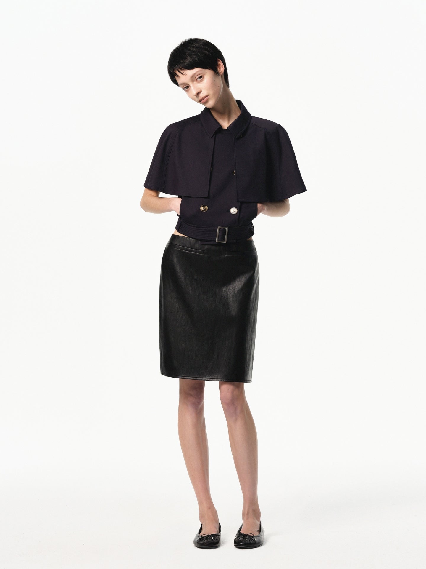 “Dandy” Trench Jacket With Detachable Cape