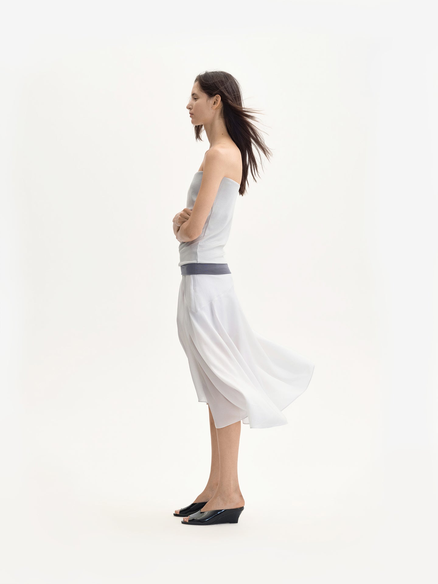 Modal Ruched Contrast Bandeau Top
