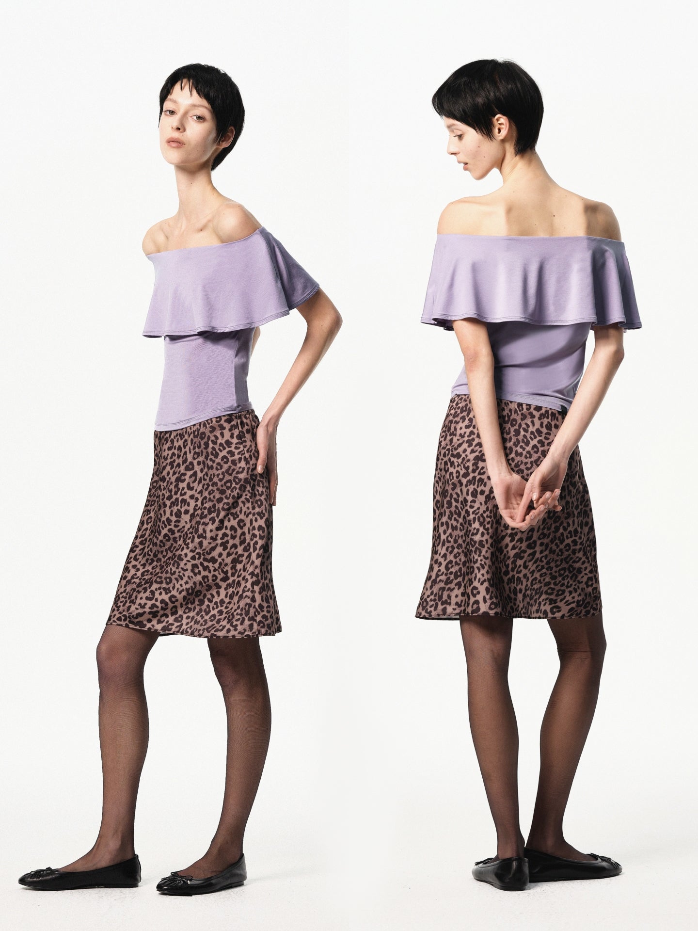 “Lilt” Off-shoulder Layered Top