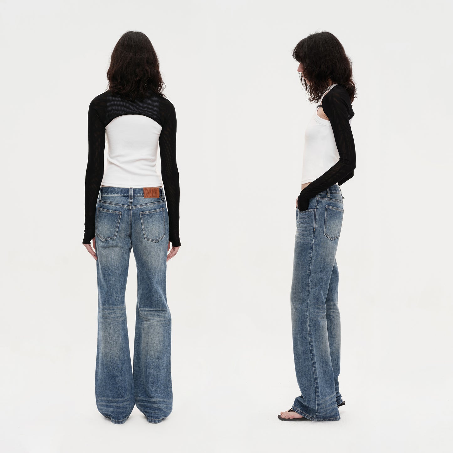 The Low Waist Flared Jeans