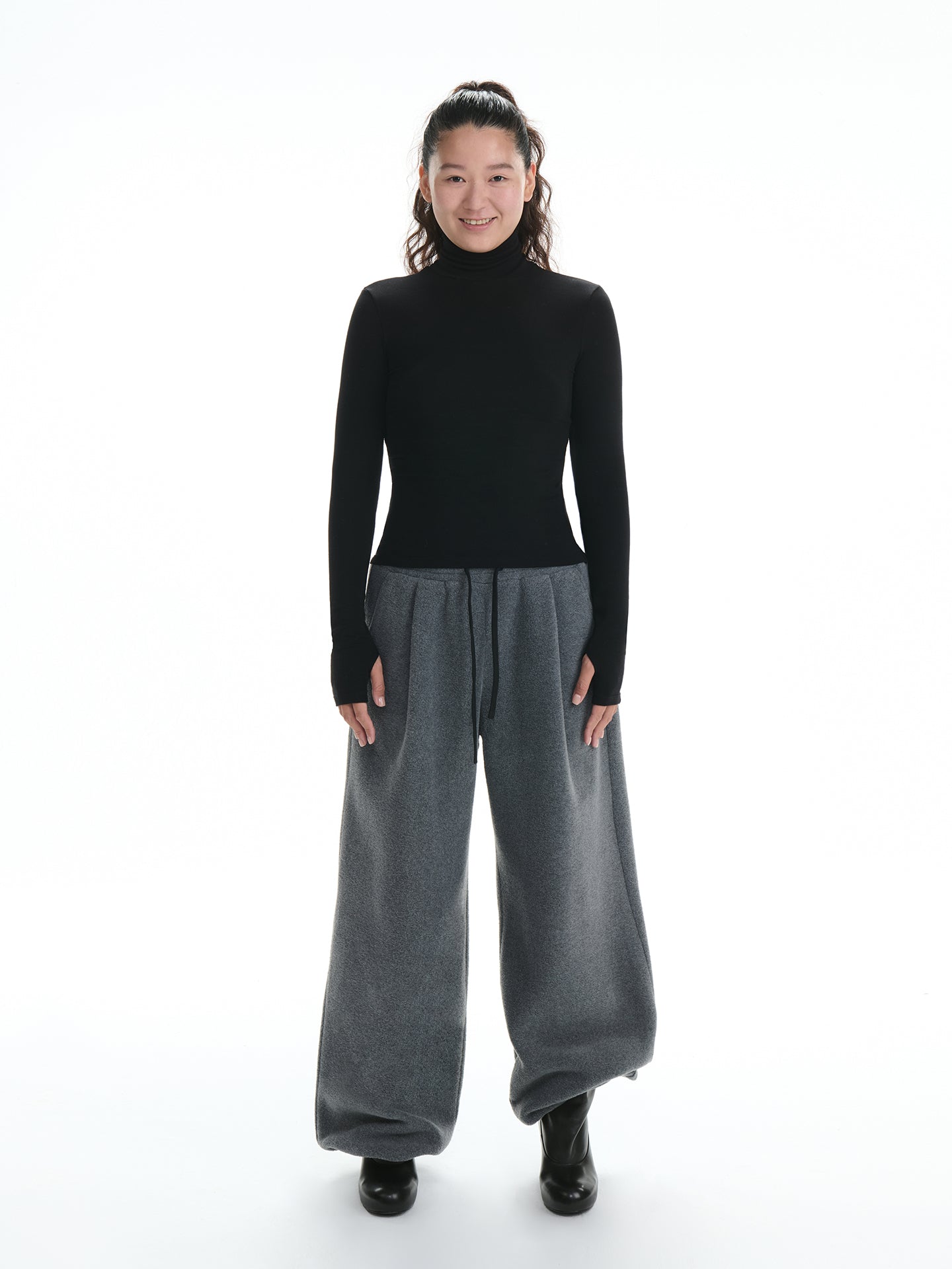 Relaxed Turtleneck T-Shirt