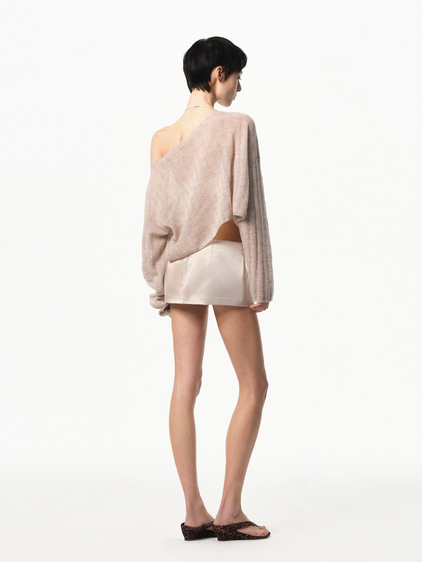 “Haze” Cashmere-blend Drape Top