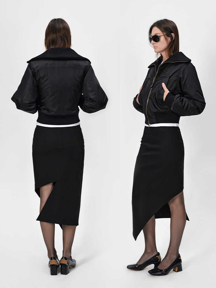 The Asymmetrical Tailored Skirt