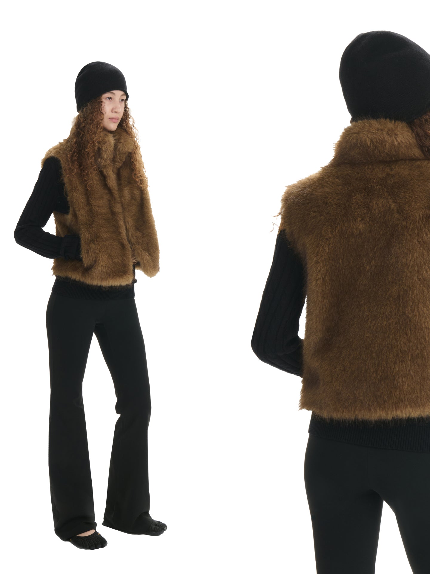 Faux Fur Cropped Vest