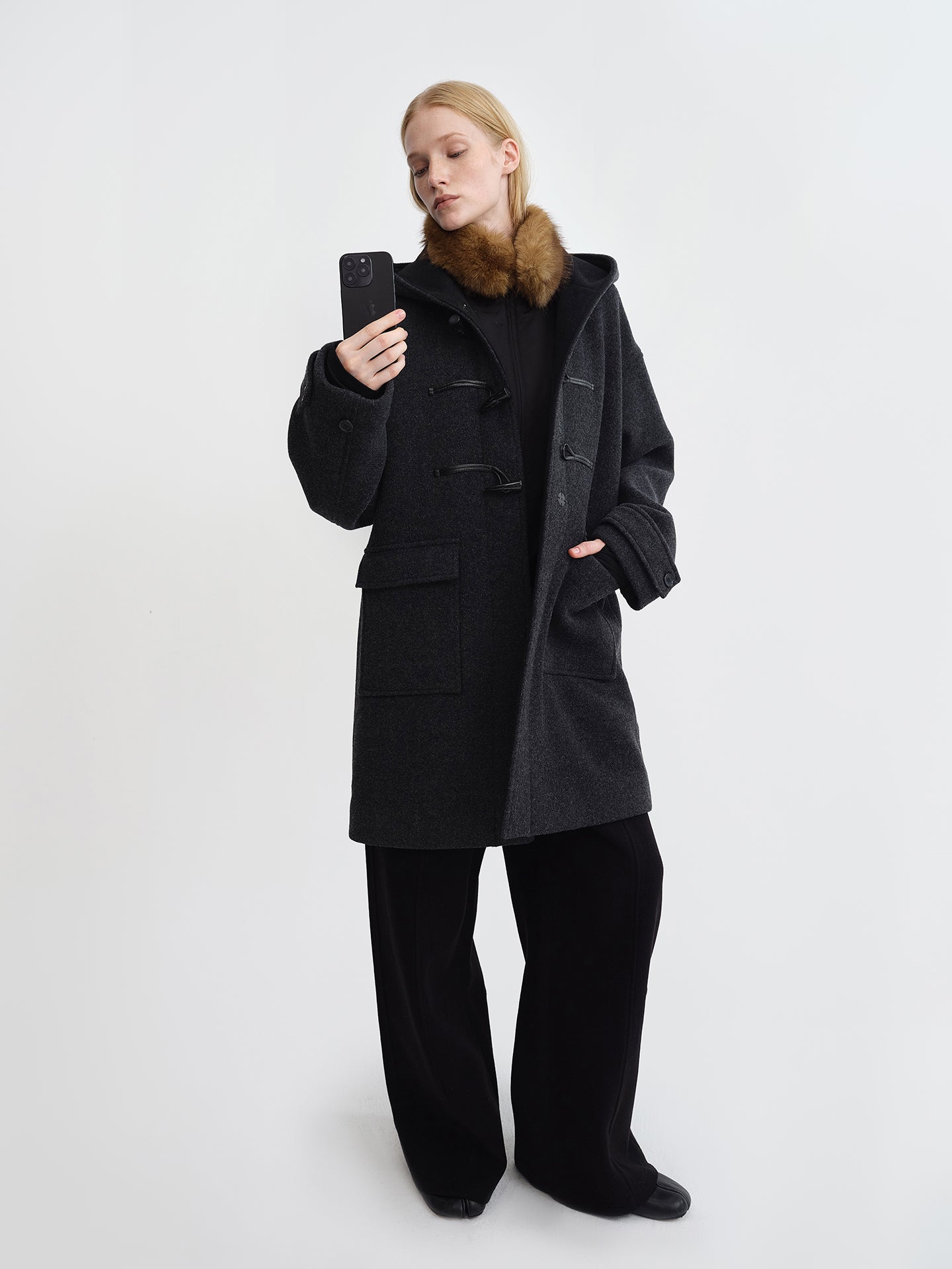 Hood Duffle Wool Coat