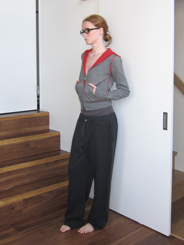 "Take A Walk" Double-waist Low Crotch Sweatpants