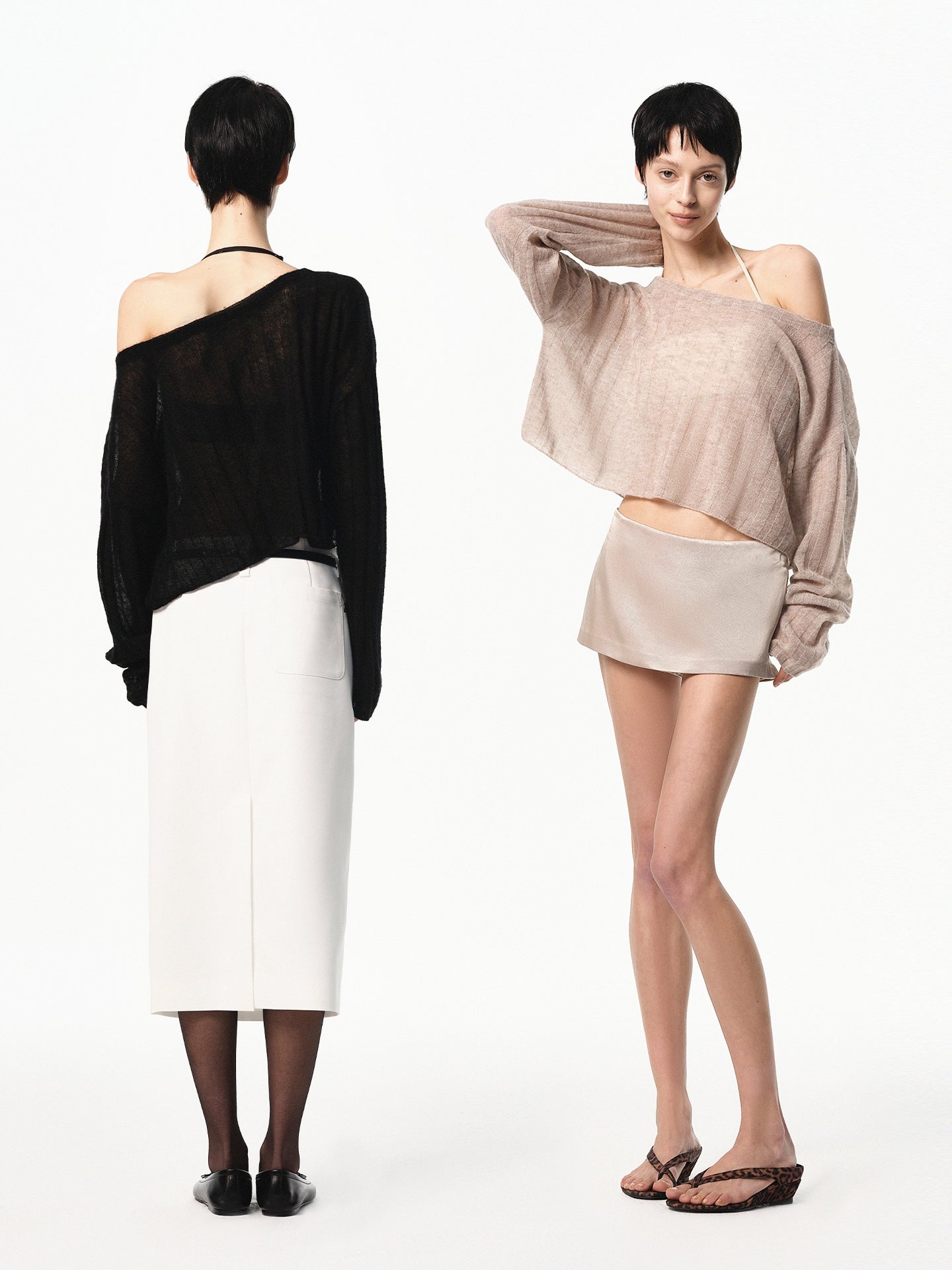 “Layered” Satin Halterneck Bralette