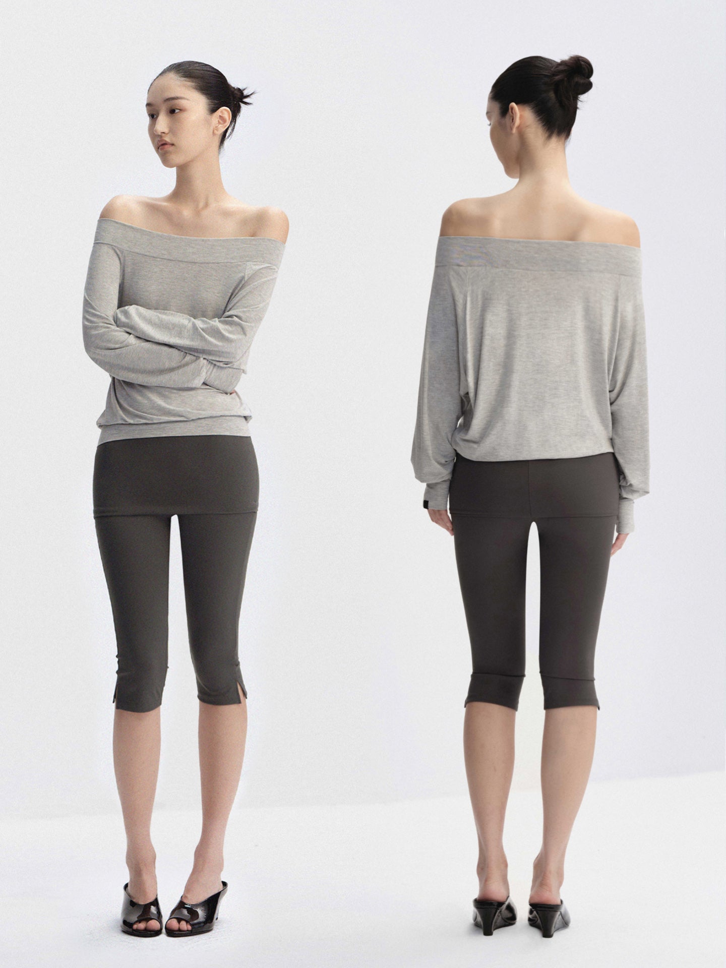 Off-Shoulder Draped Top