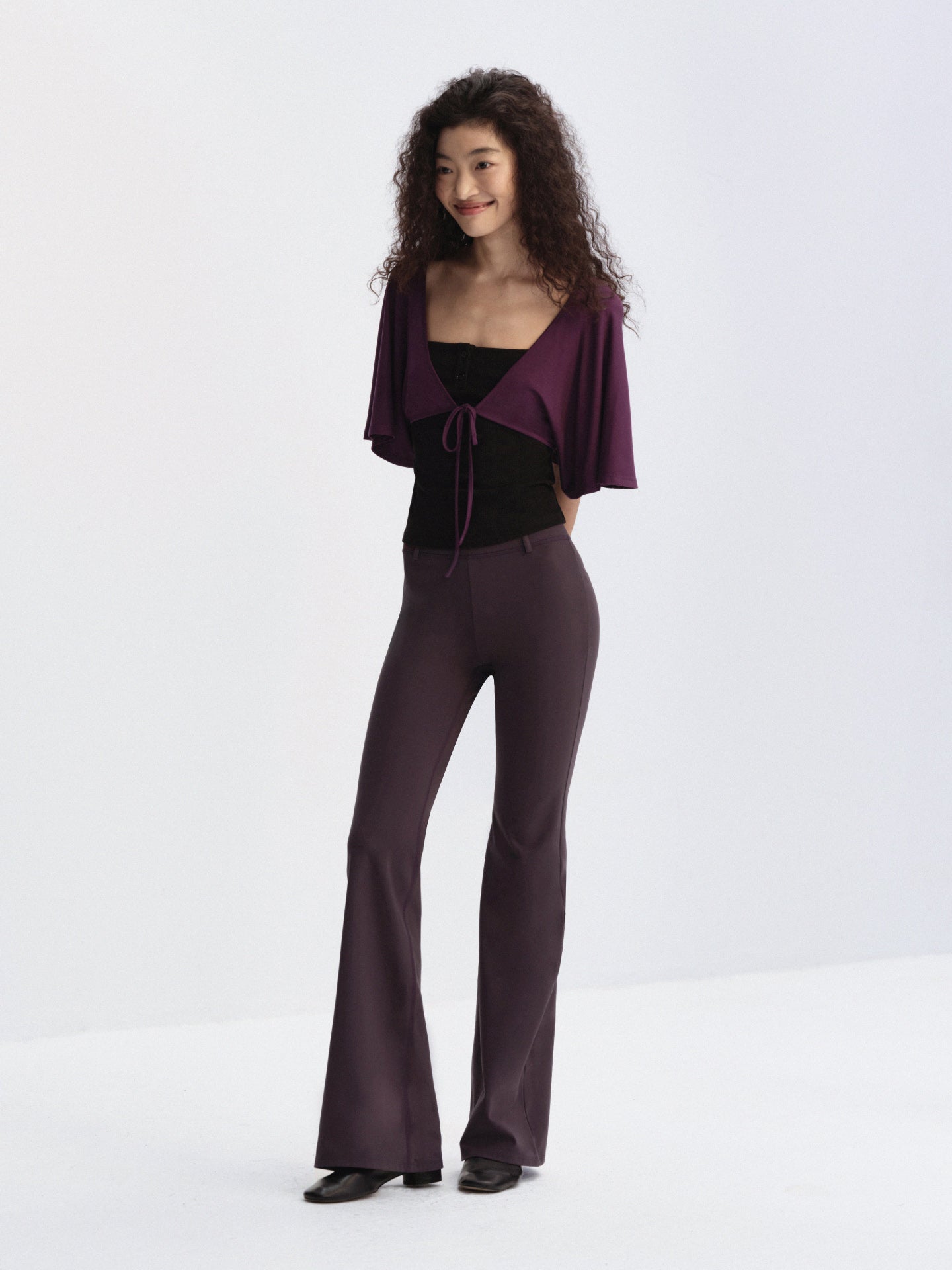 Square-Neck Henley Cami