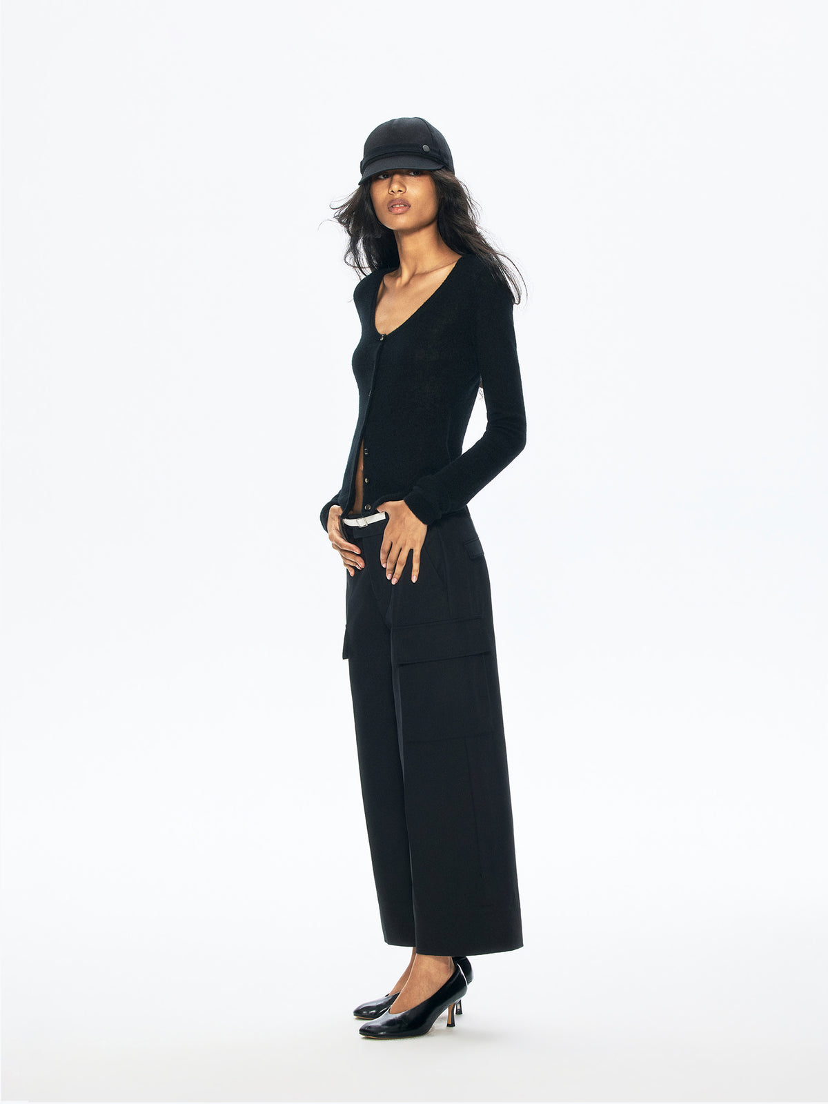 “Picnic” Pocket Cropped Relaxed Cargo Pants