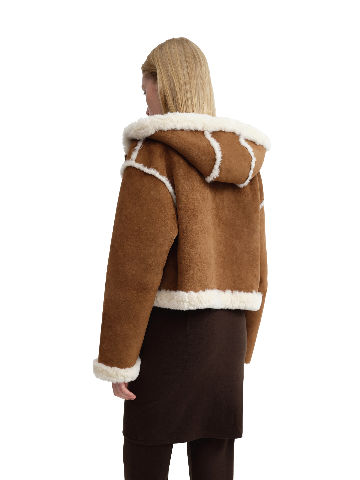 Two-Way Faux Suede Fleece Jacket