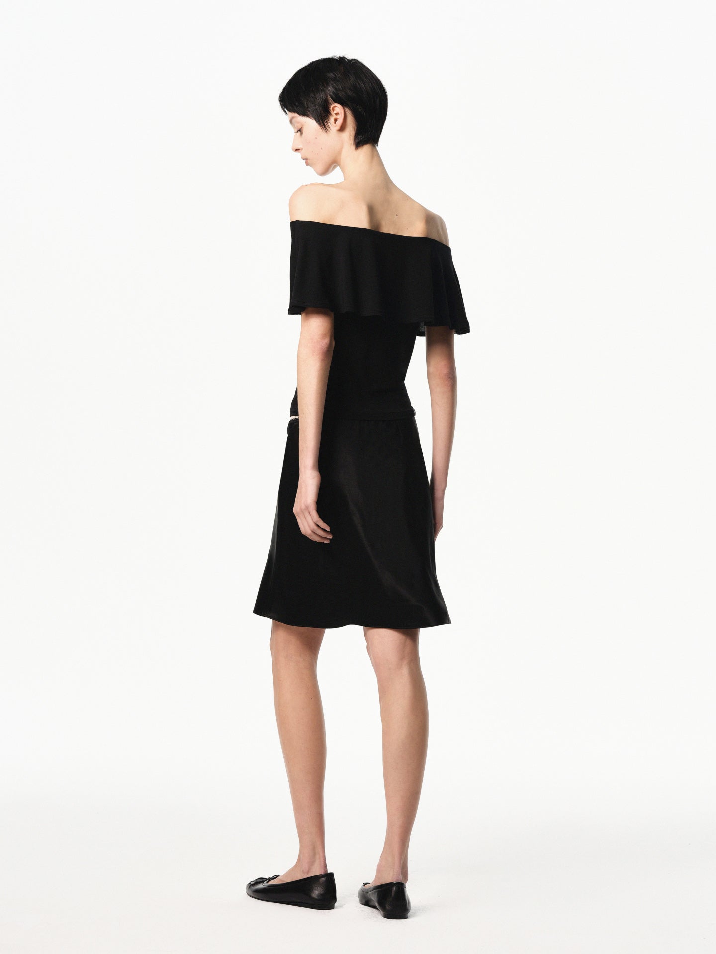 “Classique” Bias-cut Satin Skirt
