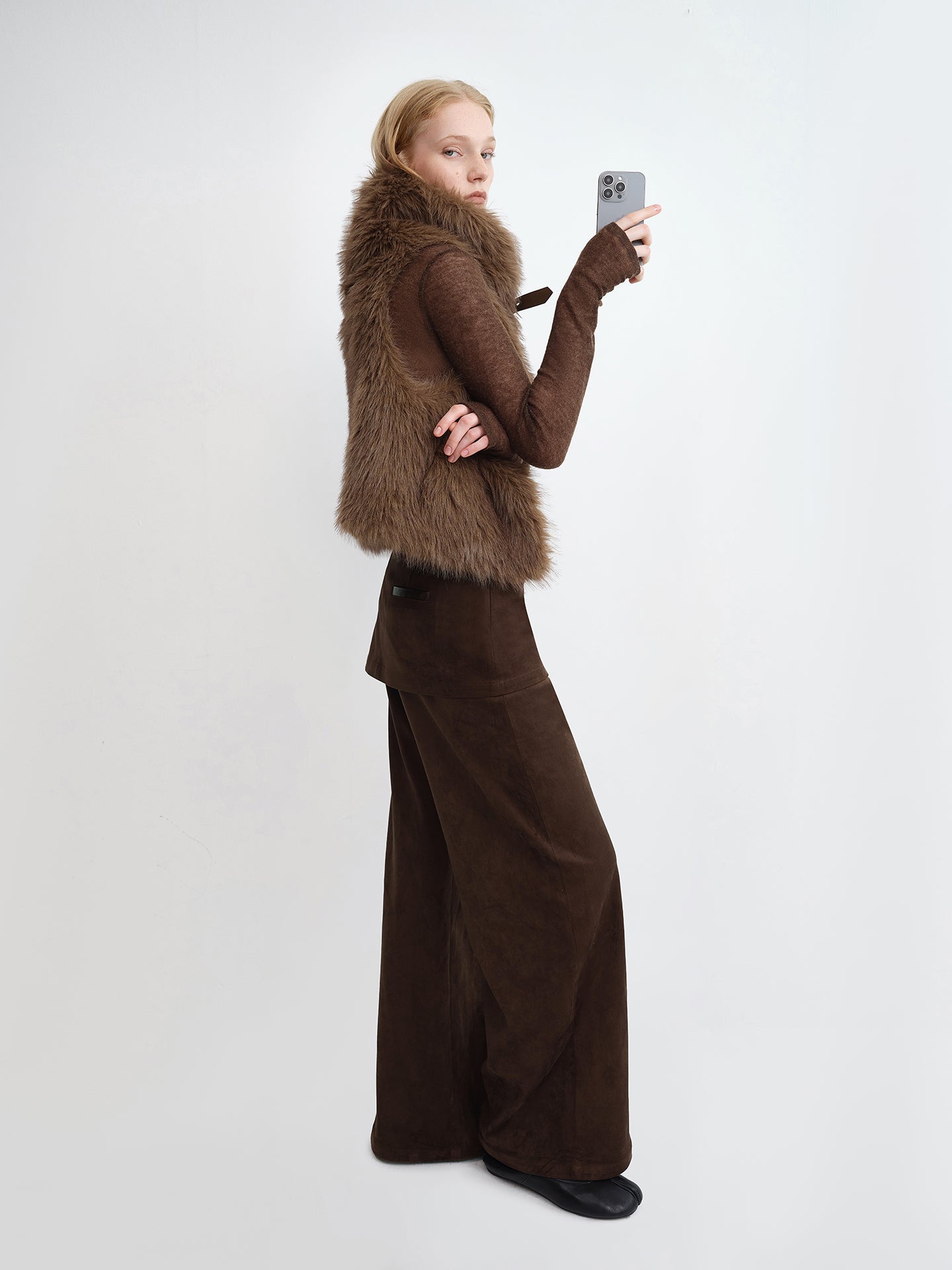 One-Piece Faux Fur Vest