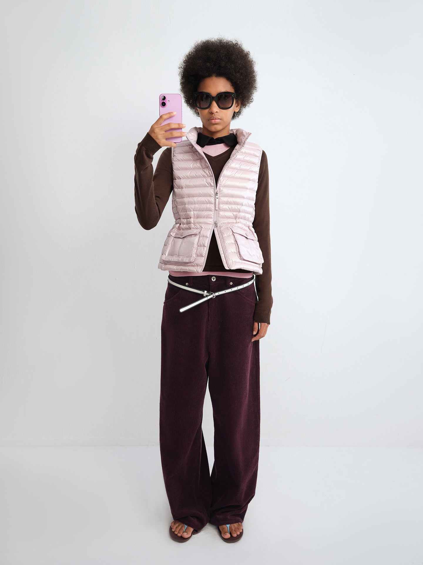 Corduroy Straight-Leg Pants