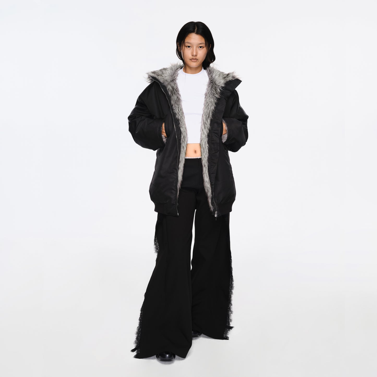 The Oversized Shearling-Lined Bomber Jacket