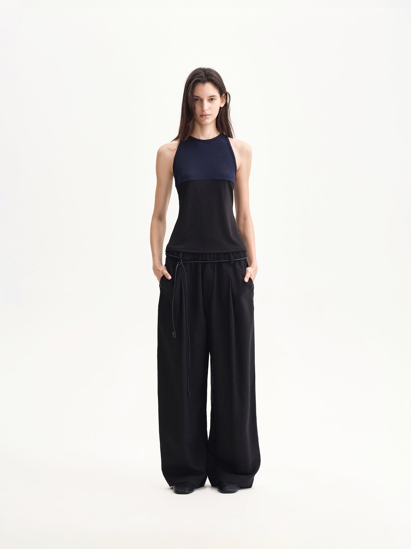 Modal Contrast Layered Tank Top