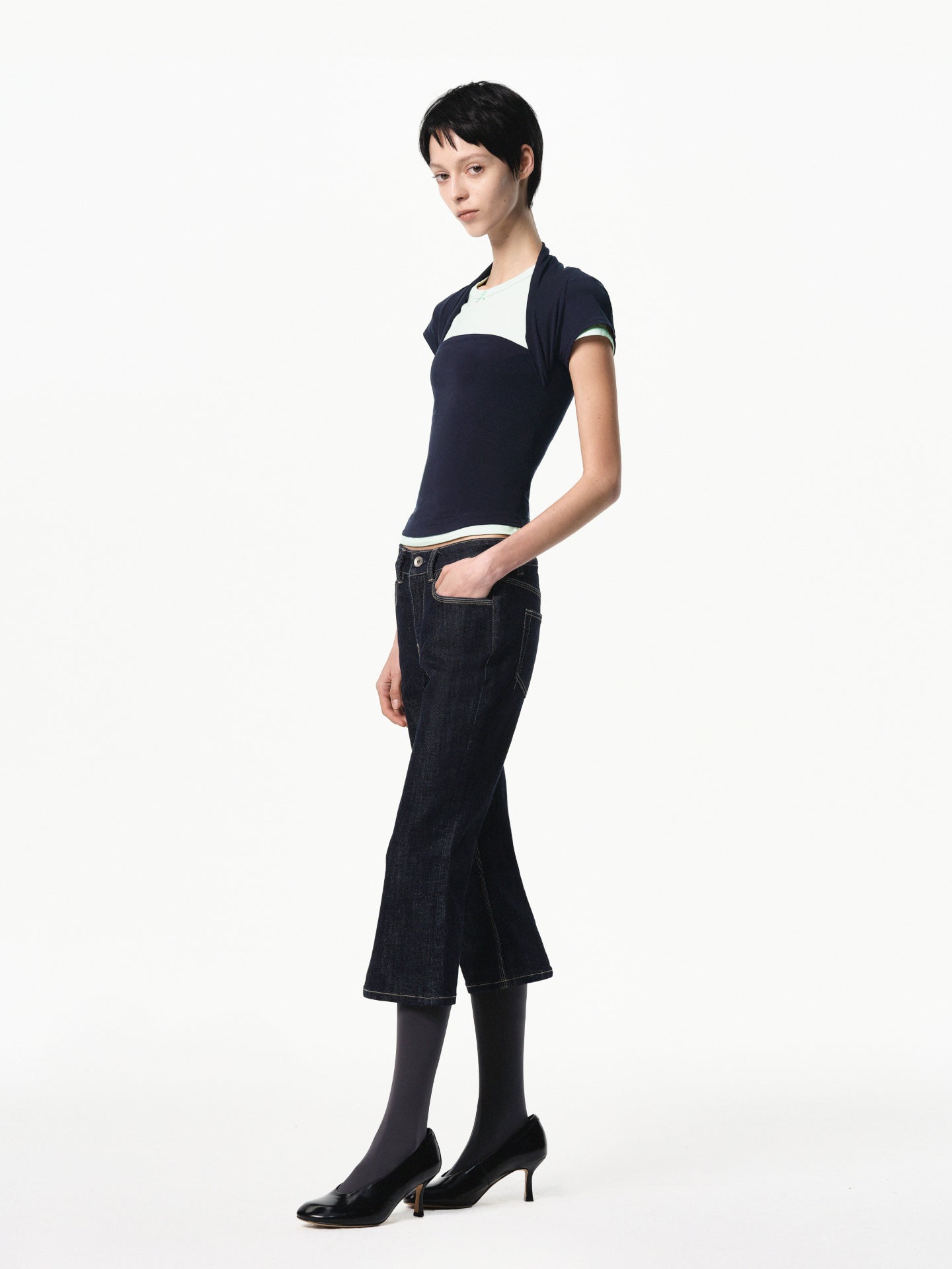 “Signature” Layered Short Sleeve T-shirt