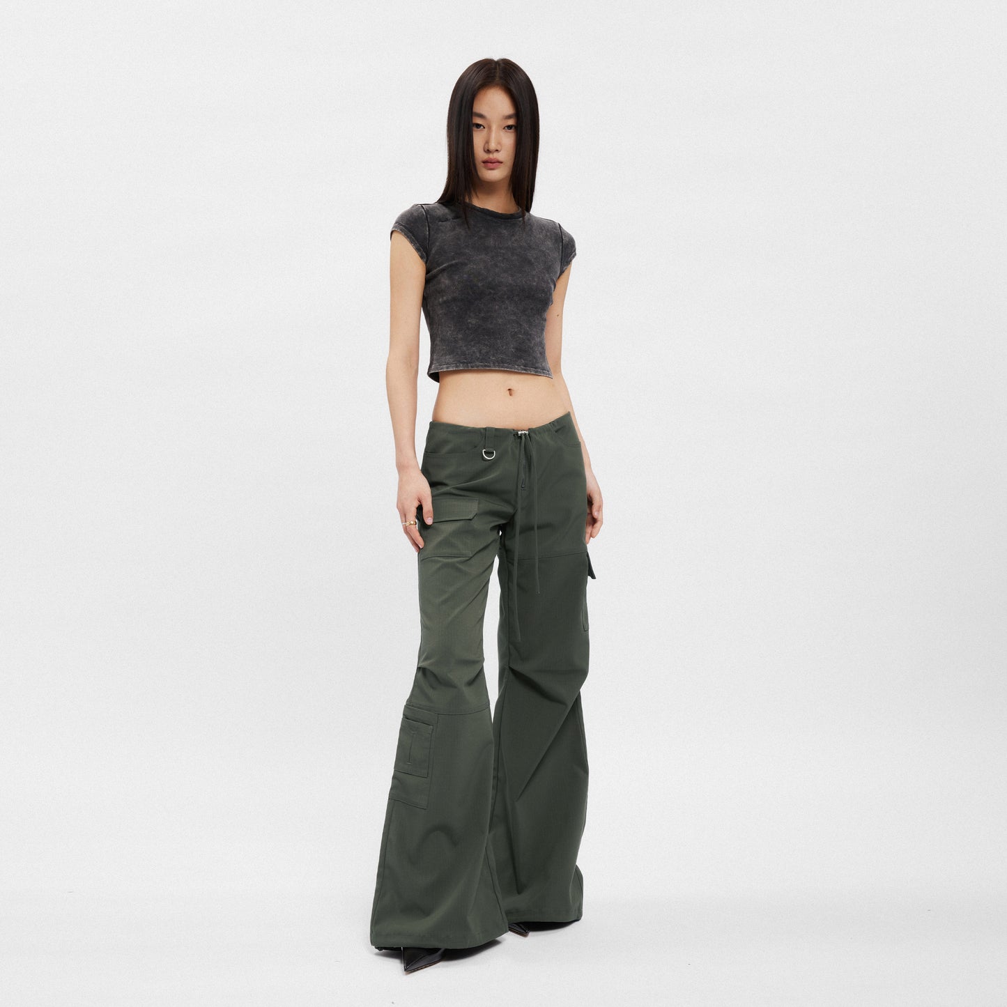 The Flared Parachute Cargo Pants