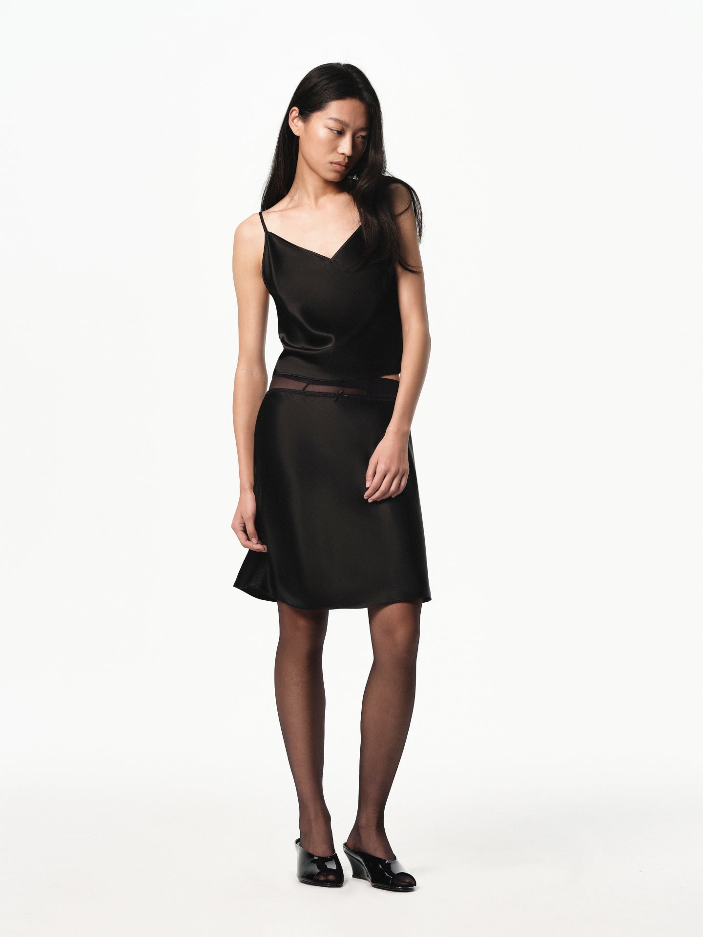 “Poise” Satin V-neck Camisole