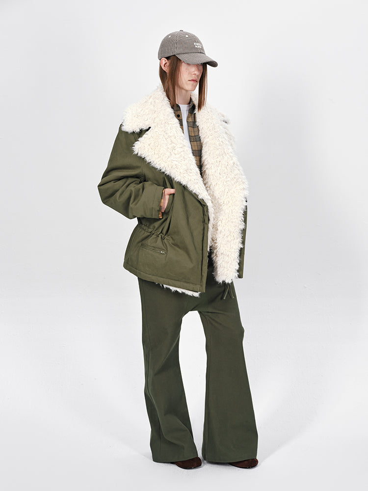 The Detachable Fur Collar Jacket