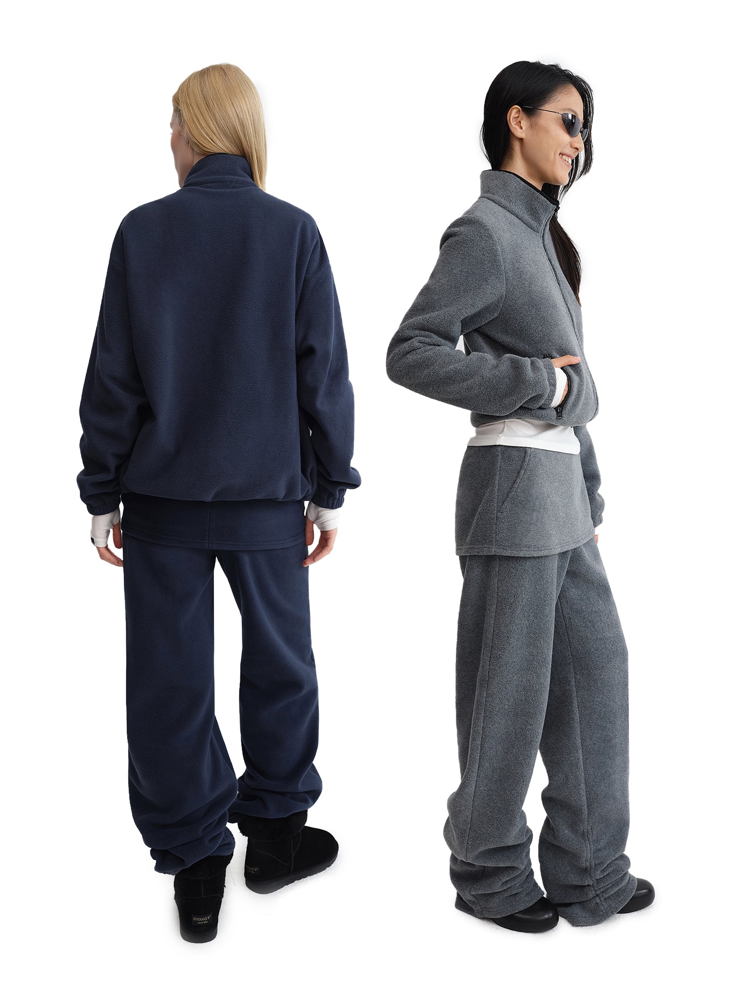 “Kangaroo” Drawstring Fleece Skirt Pants