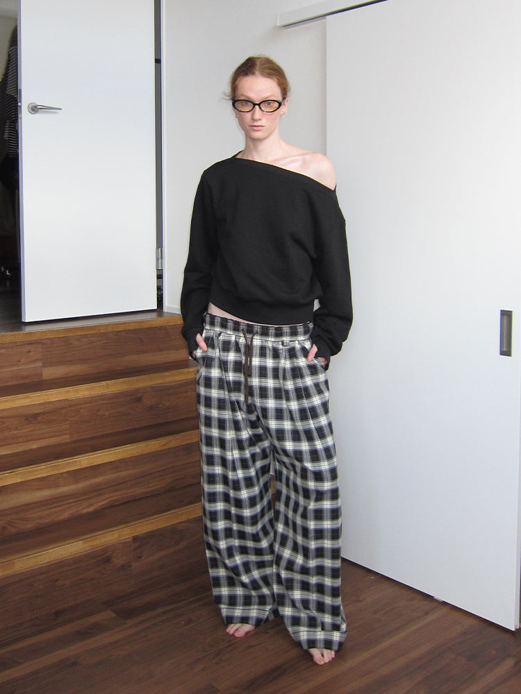 The Oversized Check Pants