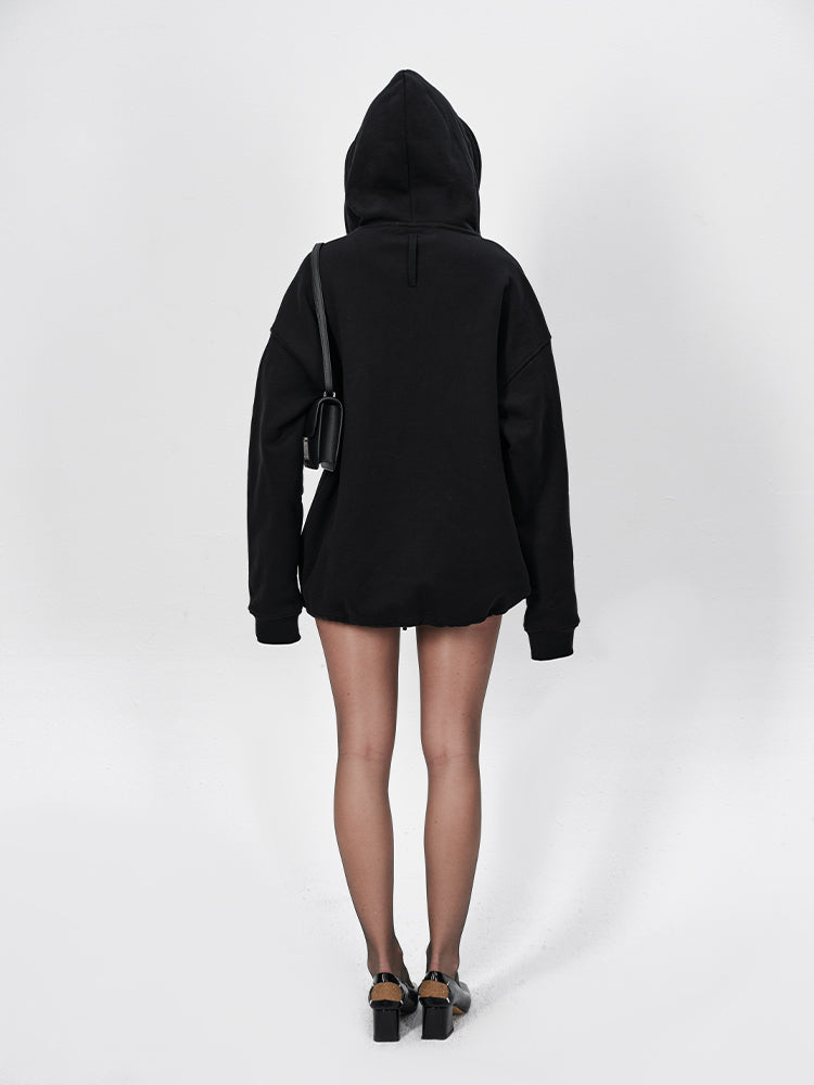 "Take A Walk" Relaxed Drawstring Hoodie