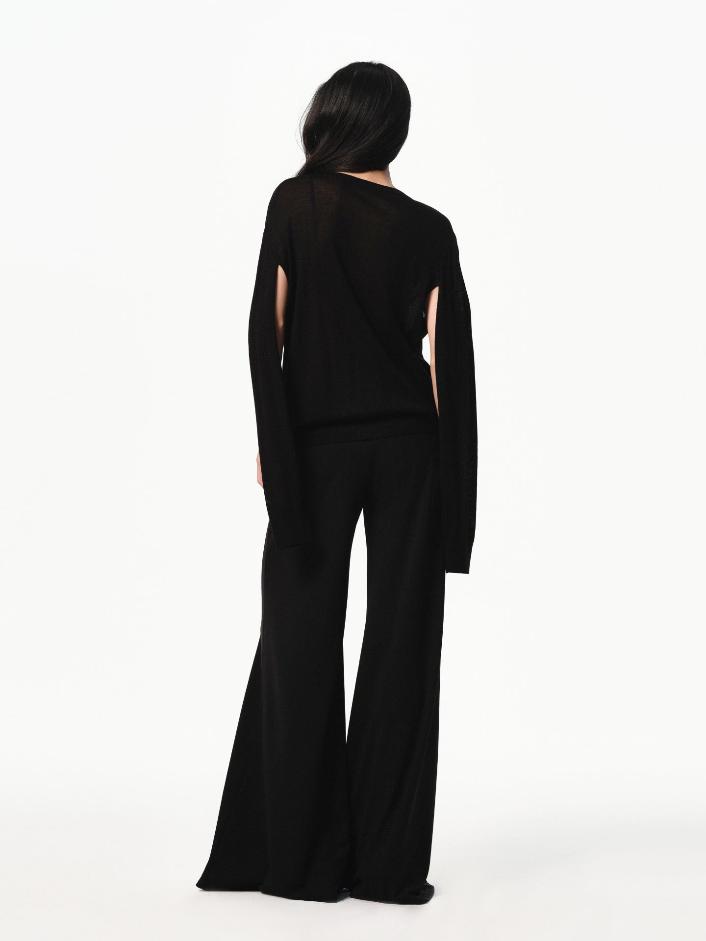 “Poise” Sculpted V-neck Knit Cardigan