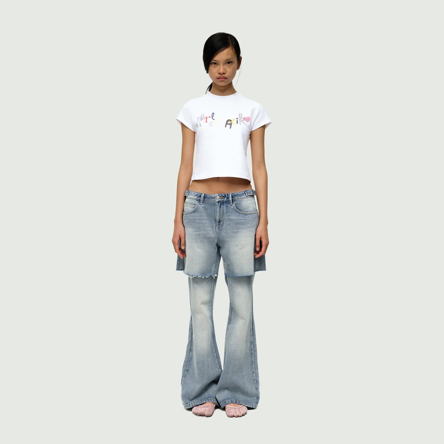 The Detachable Hybrid Flared Jeans