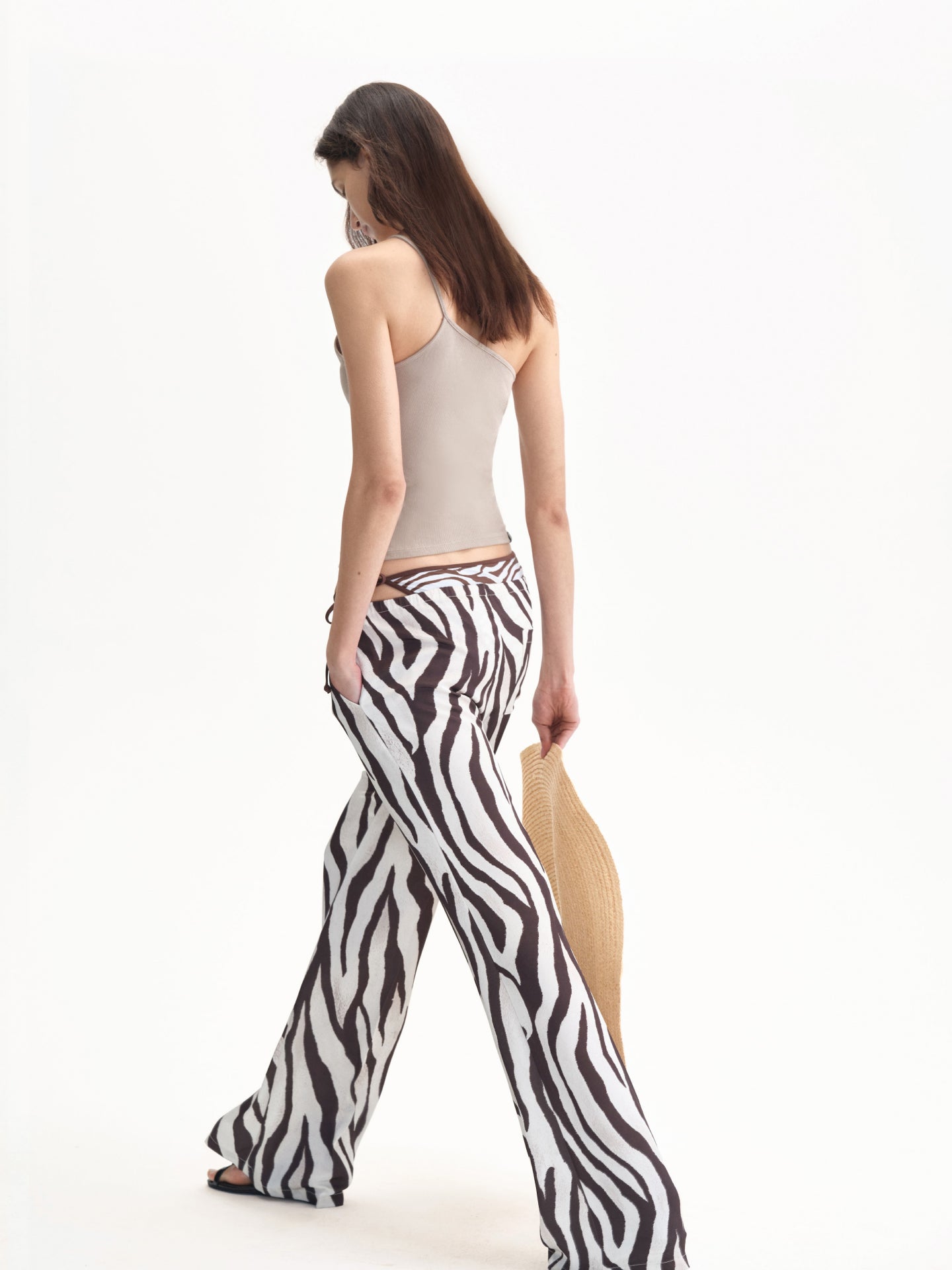 “Holiday Mood” Satin Lounge Trousers