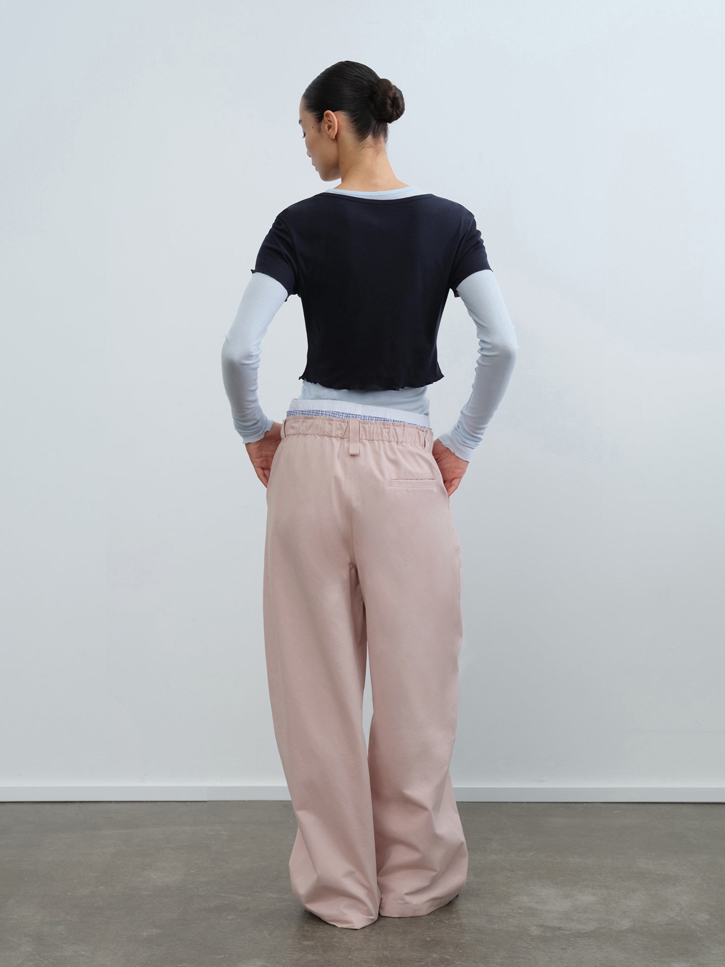 Cargo Drawstring Wide-Leg Pants