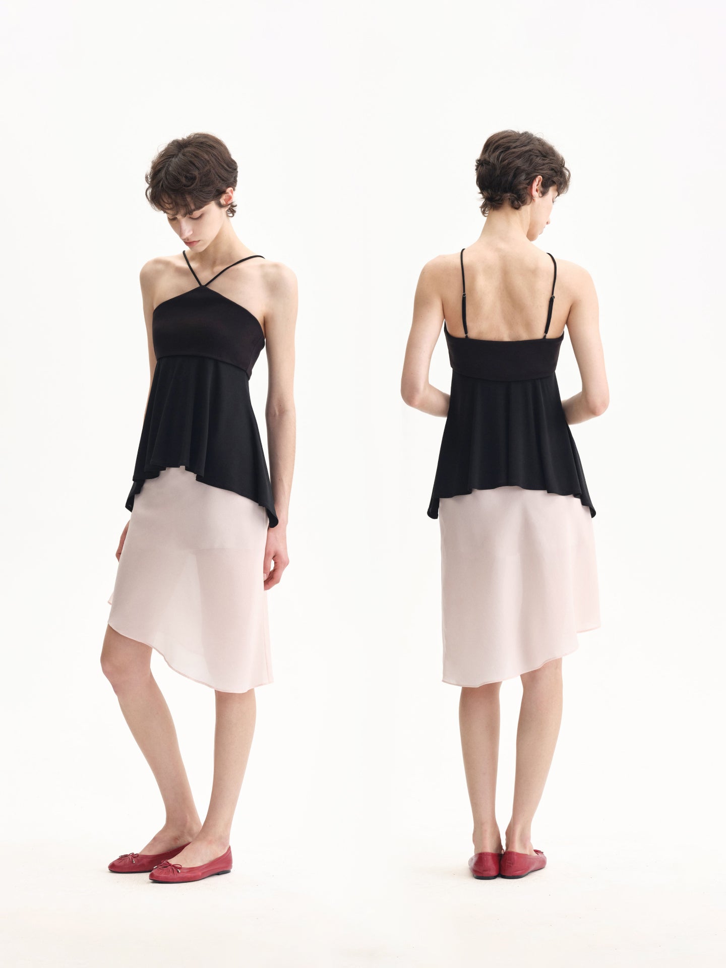 “Drift” Asymmetric Halterneck Top