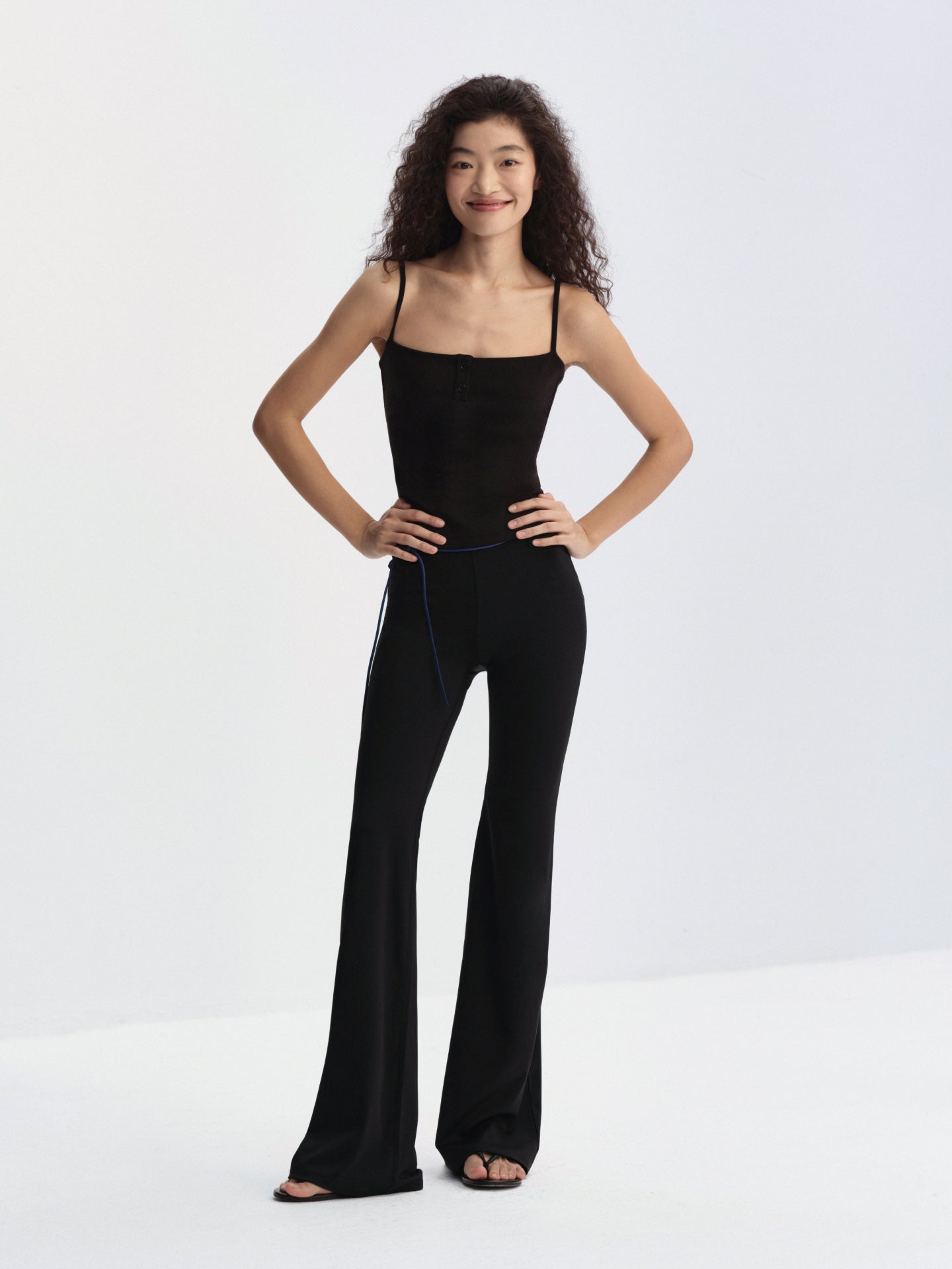 Contour Waist Mid-Rise Flare Pants