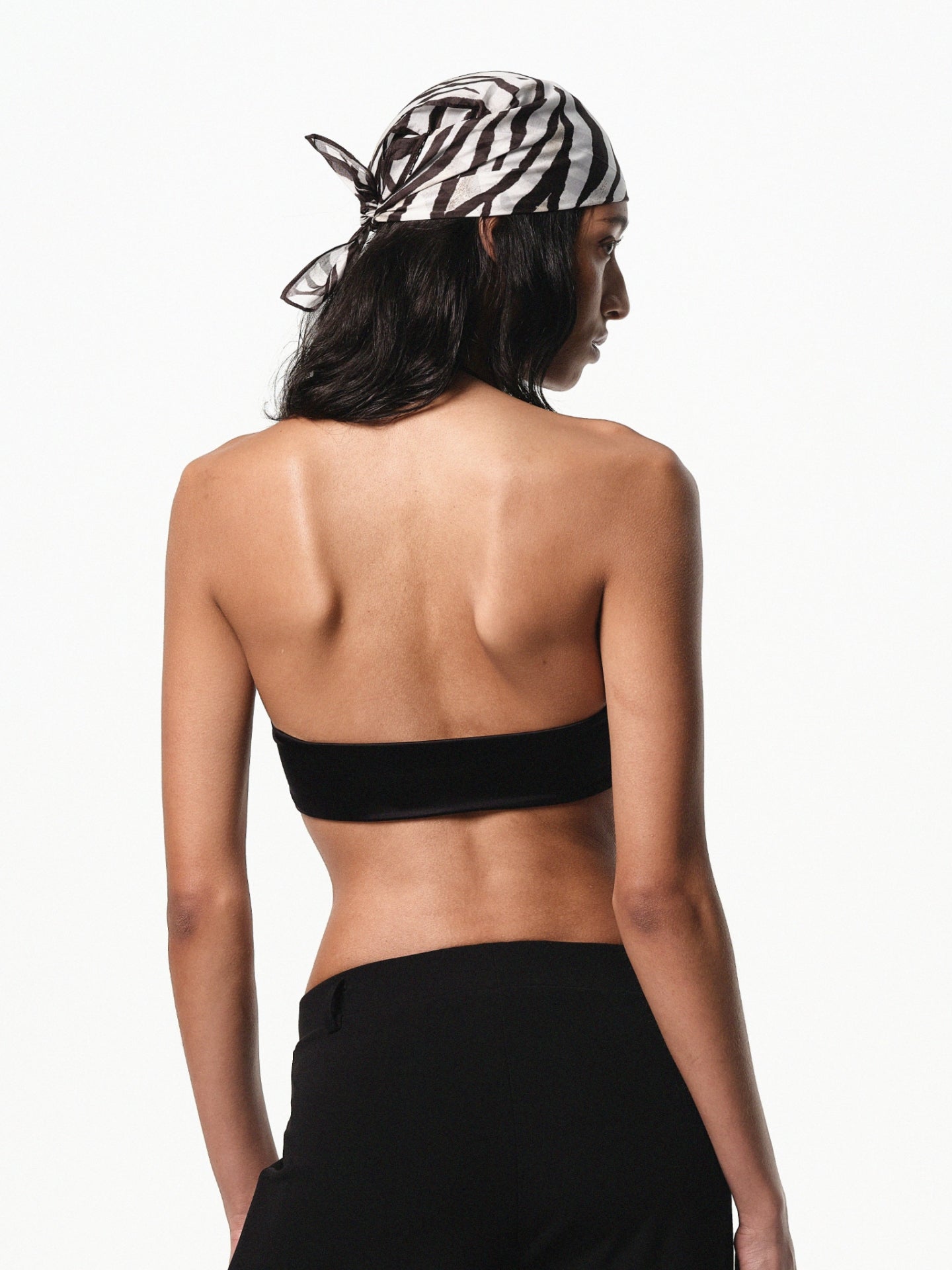 “Layered” Satin Halterneck Bralette