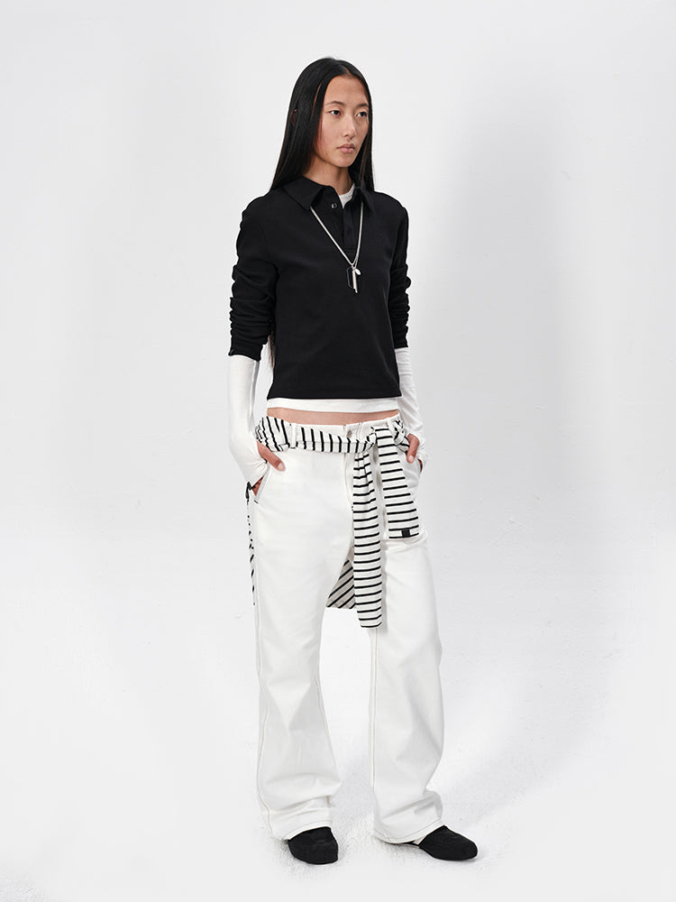 TREE Color Block Straight Leg Cargo Pants