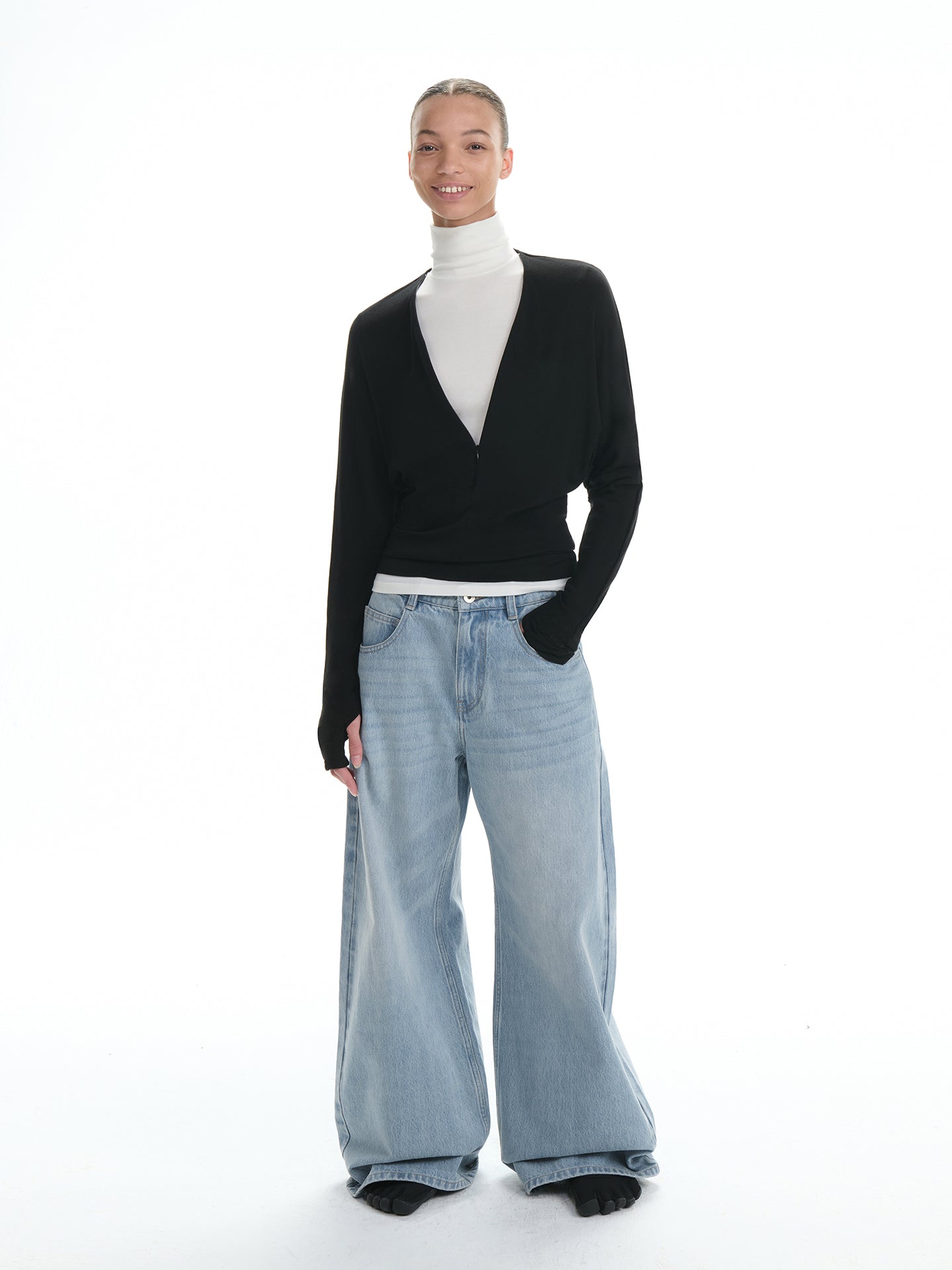 Relaxed Turtleneck T-Shirt