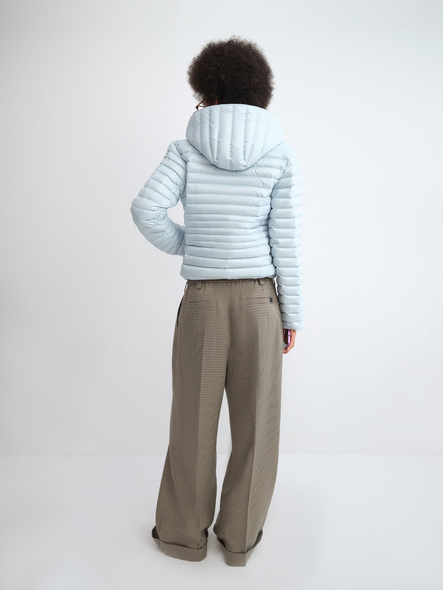 Detachable Hood Quilted Down Jacket