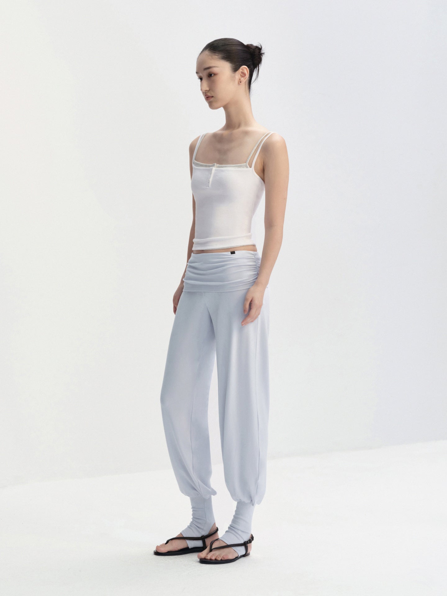 Square-Neck Henley Cami