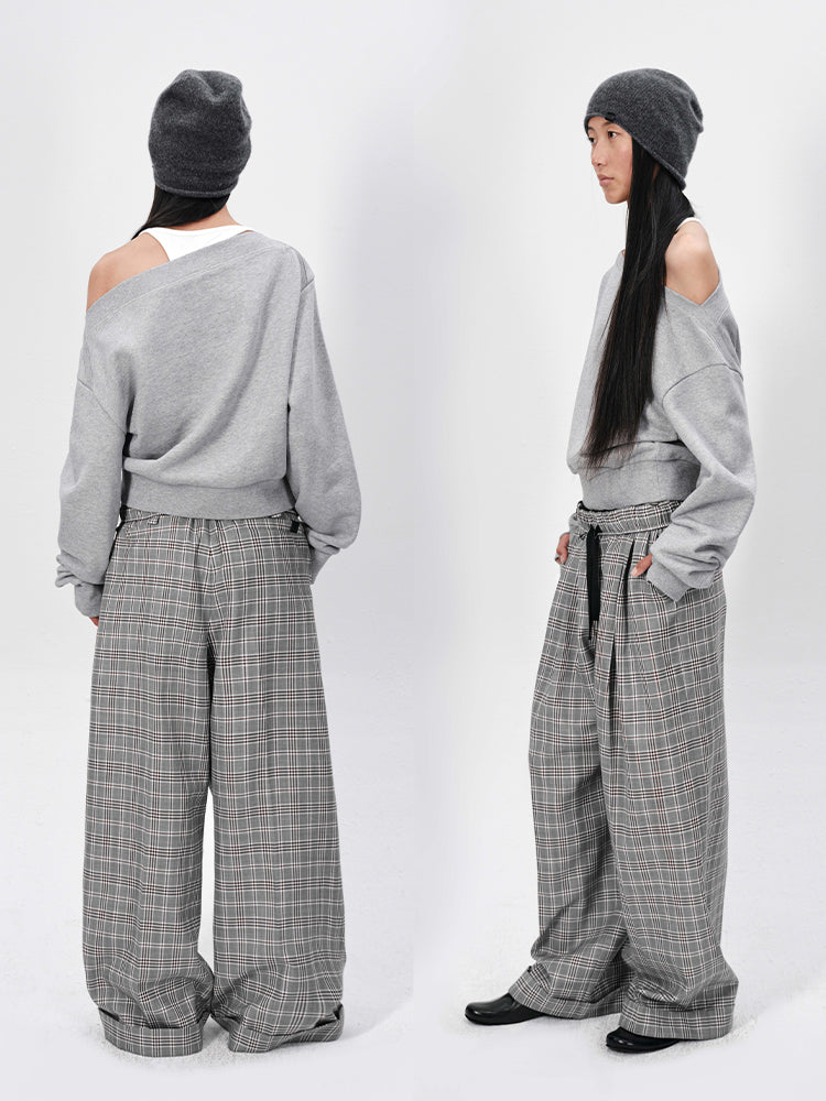 The Oversized Check Pants